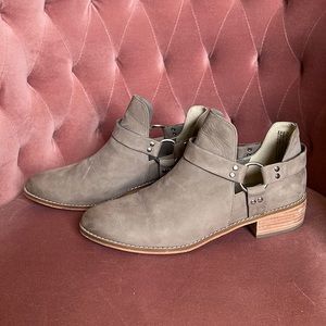 BP. Taupe Suede Booties